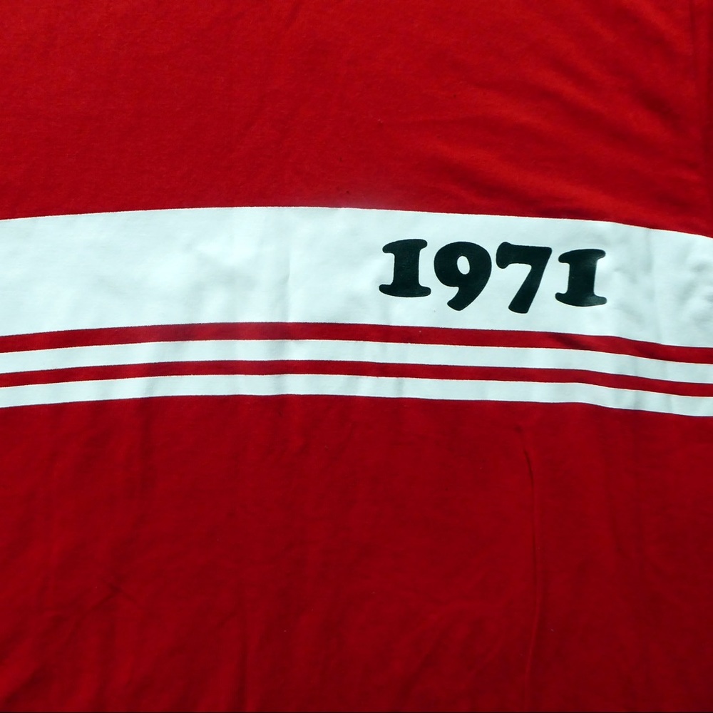 Forever 21 Red and White 1971 Ringer T-Shirt - Picture 3 of 5